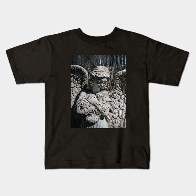 Angelus meus semper mecum // My guardian angel is always with me Kids T-Shirt by MSGCNS